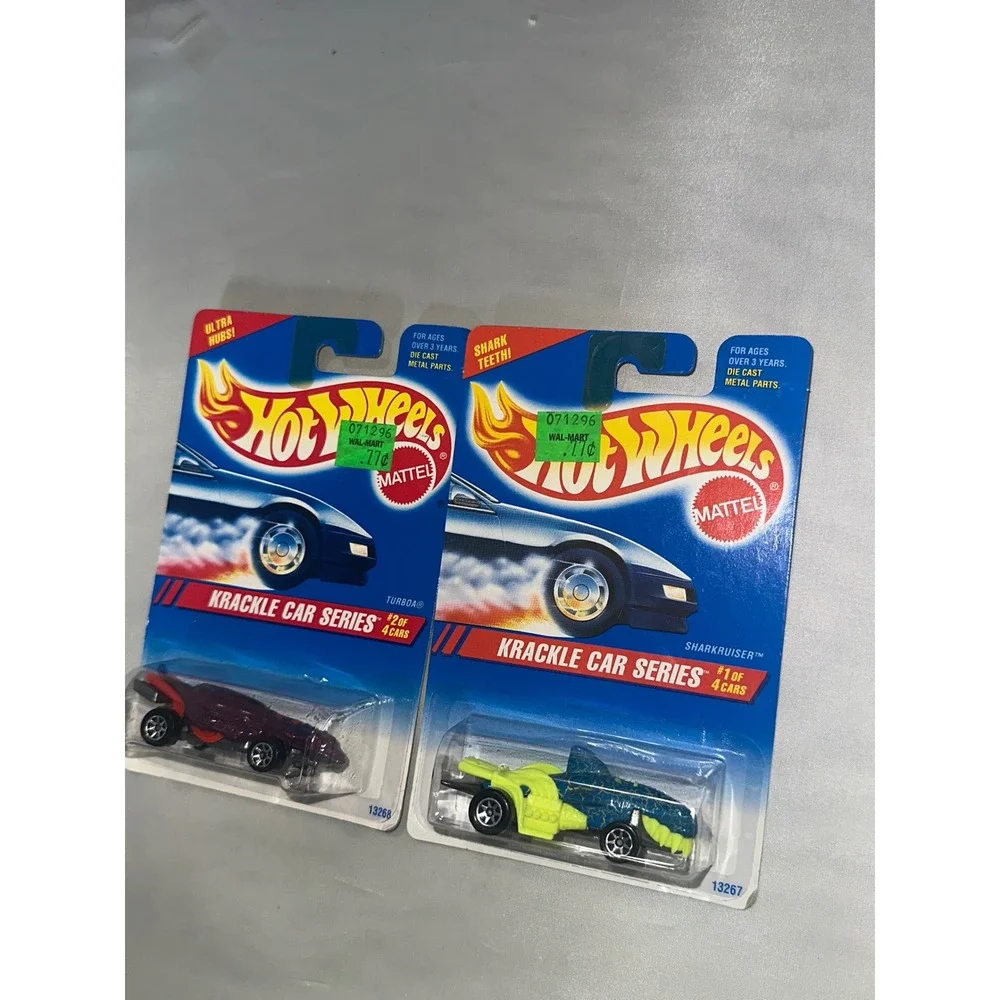Hot Wheels Krackle Car Series Sharkruiser Turboa Vintage 1994 Diecast Lot of 2
